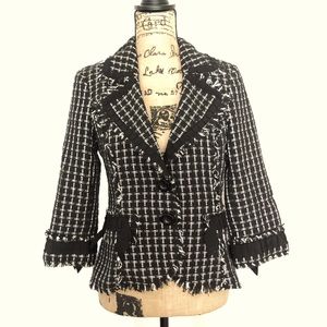 WHBM 3/4 sleeve blazer jacket size 8